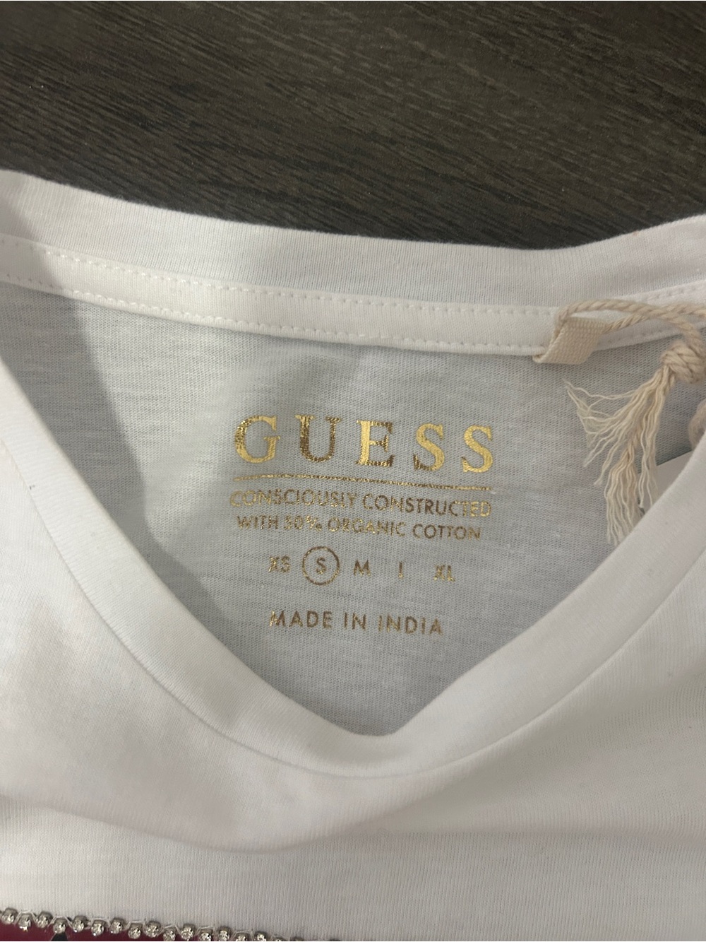 GUESS Rhinestone Logo Tee - Picture 5 of 6